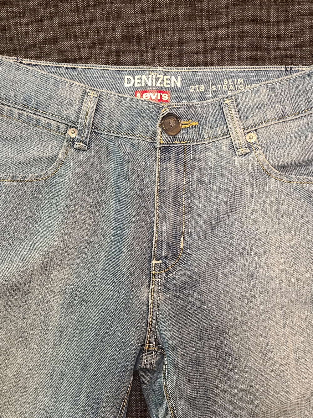 Denizen by Levi's Boys 218 Slim Straight Fit  Jeans Size 14 Reg Light Wash